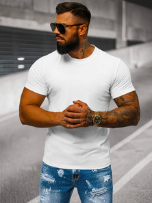 Tricou bărbați alb OZONEE JS/712005Z