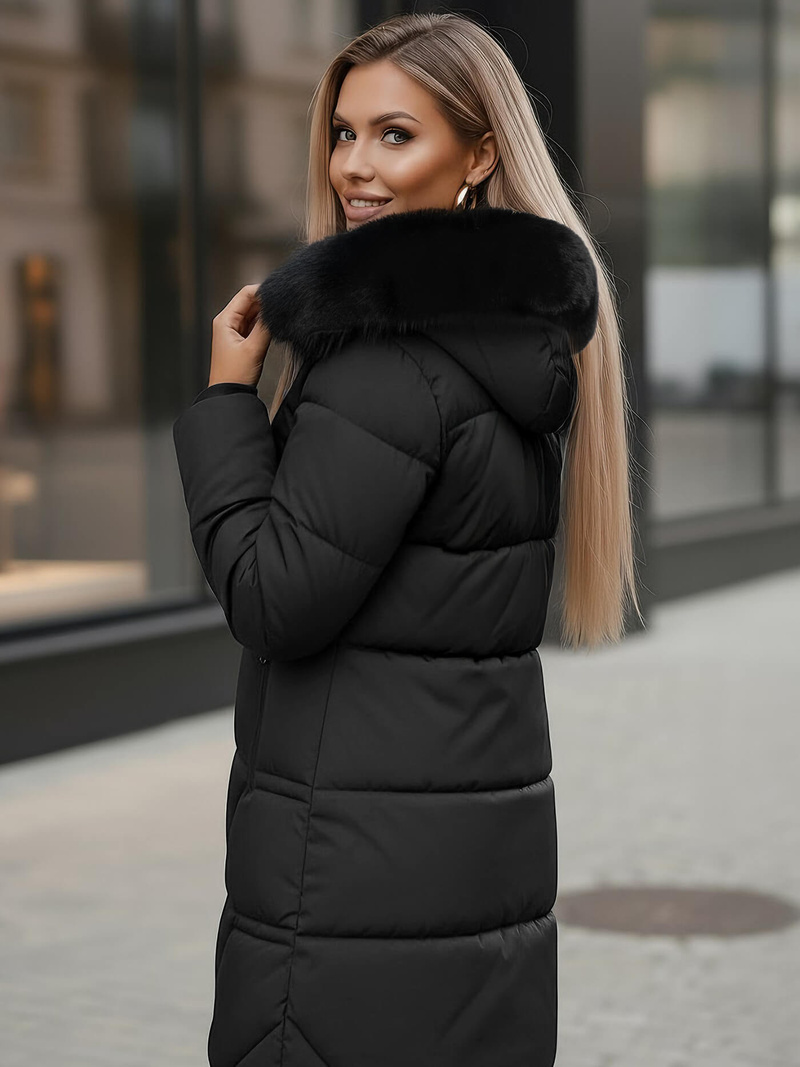 Geacă de femei neagra OZONEE JS/16M9099/392Z