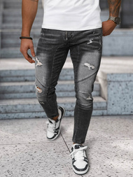 Blugi bărbaţi negri OZONEE NB/MP0045N