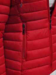 Jachetă de femei roșie OZONEE JS/16M9101/270