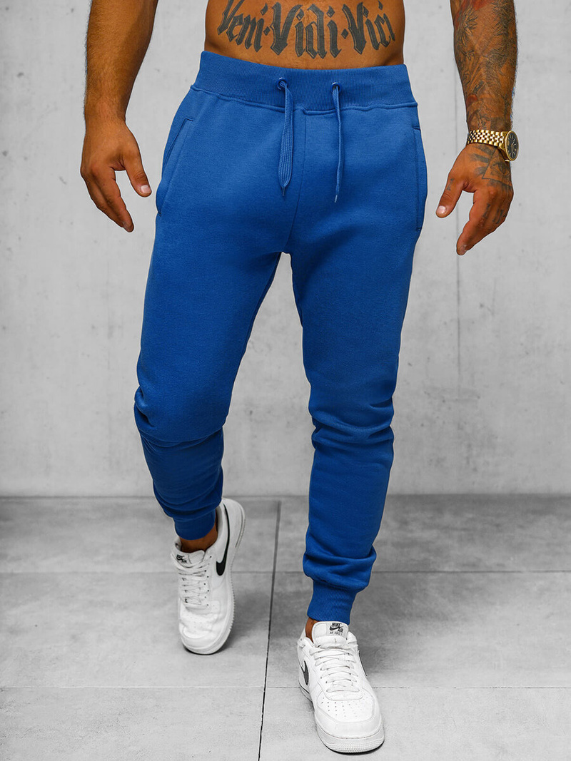 Pantaloni de trening bărbaţi cobalt OZONEE JS/XW01Z