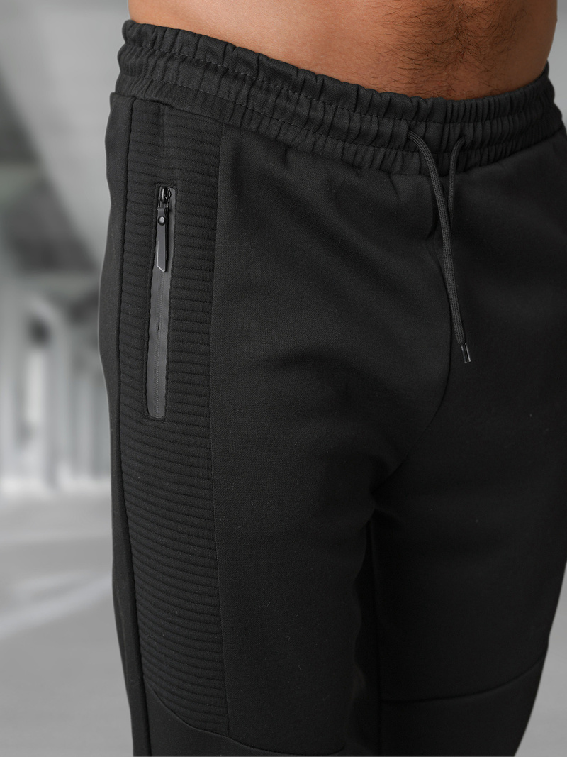 Pantaloni de trening bărbaţi negri OZONEE JS/15K1838/3