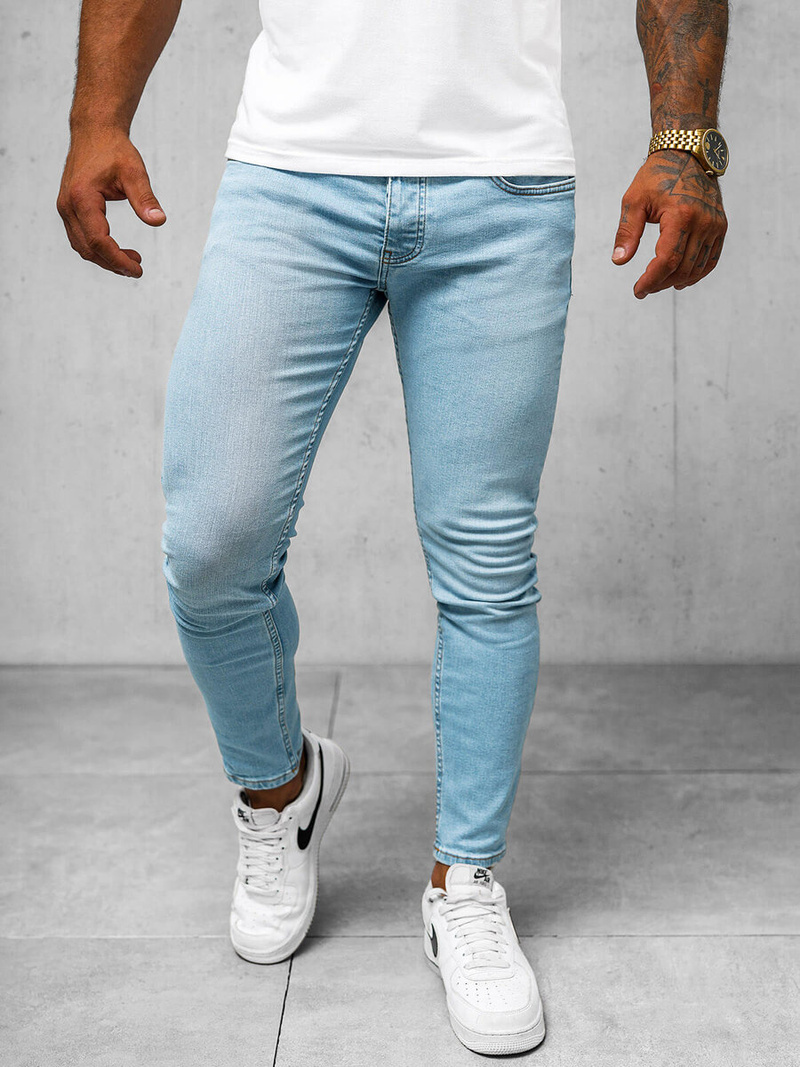 Blugi bărbaţi albaștri OZONEE O/426SP