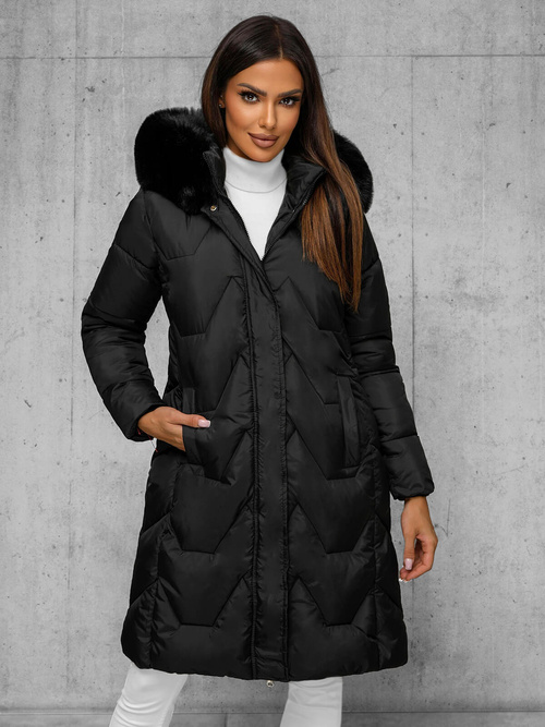 Geacă de femei neagra OZONEE JS/16M9202/392Z