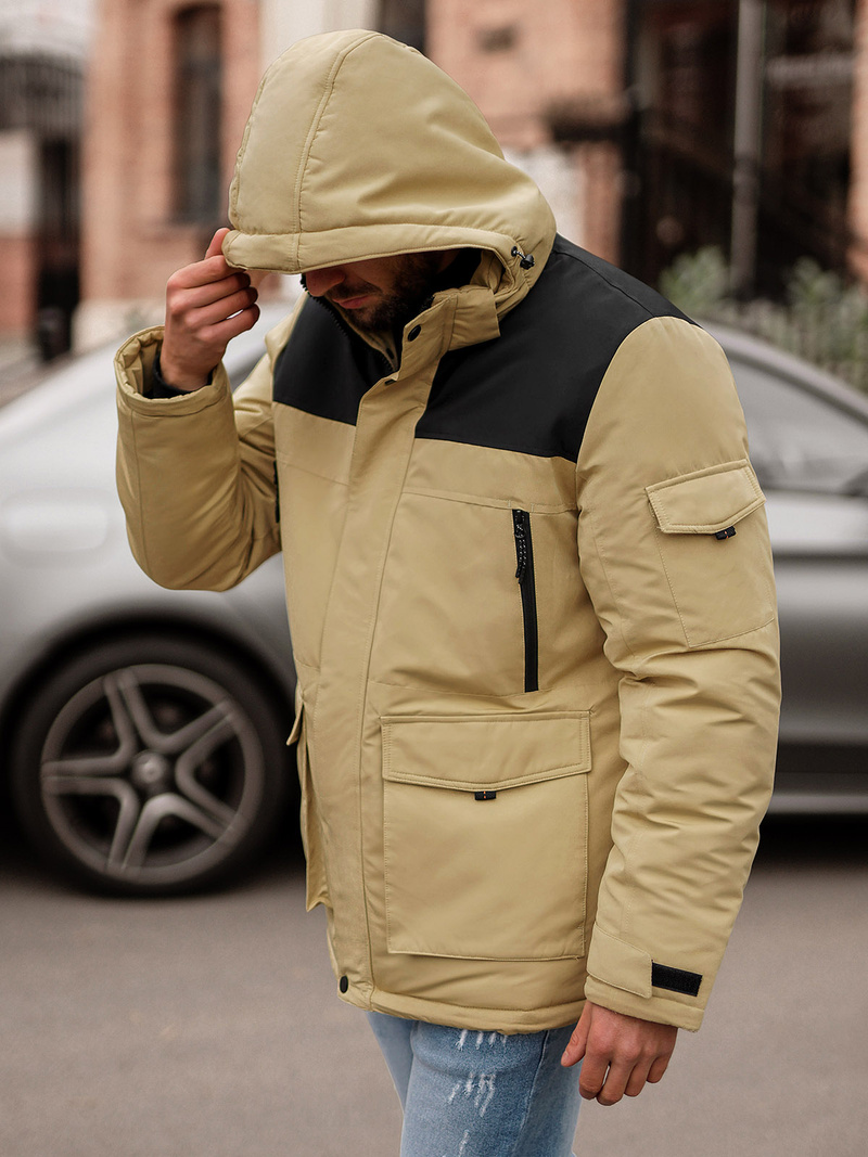 Geacă bărbați bej OZONEE JS/22M322/62Z