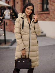 Geacă de femei bej OZONEE JS/M736/62Z