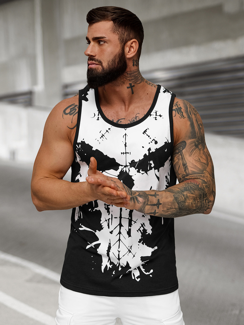 Maiou bărbați neagră OZONEE JS/8B1708/3Z