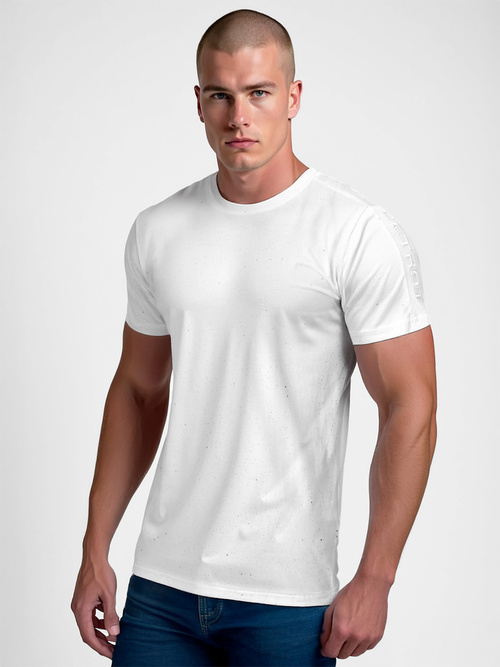 Tricou bărbați alb OZONEE O/QQ1388Z