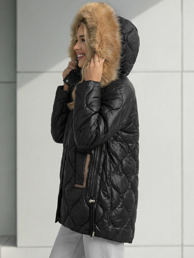 Geacă de femei neagra OZONEE O/5M3226/392Z