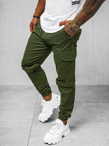 Pantaloni chino jogger pentru bărbați kaki OZONEE O/G3014Z