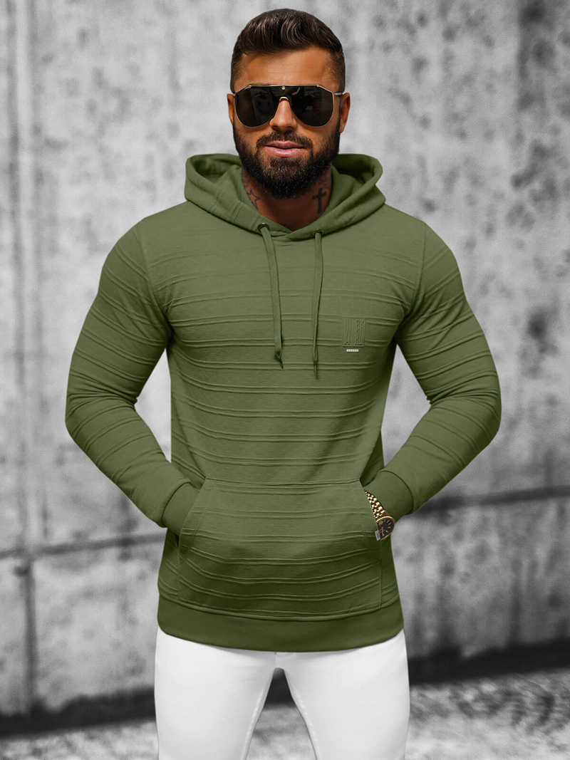 Hanorac bărbați kaki OZONEE O/TB2272