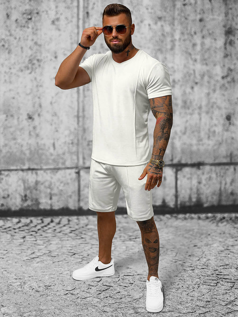 Compleu sport bărbaţi alb OZONEE O/12133Z