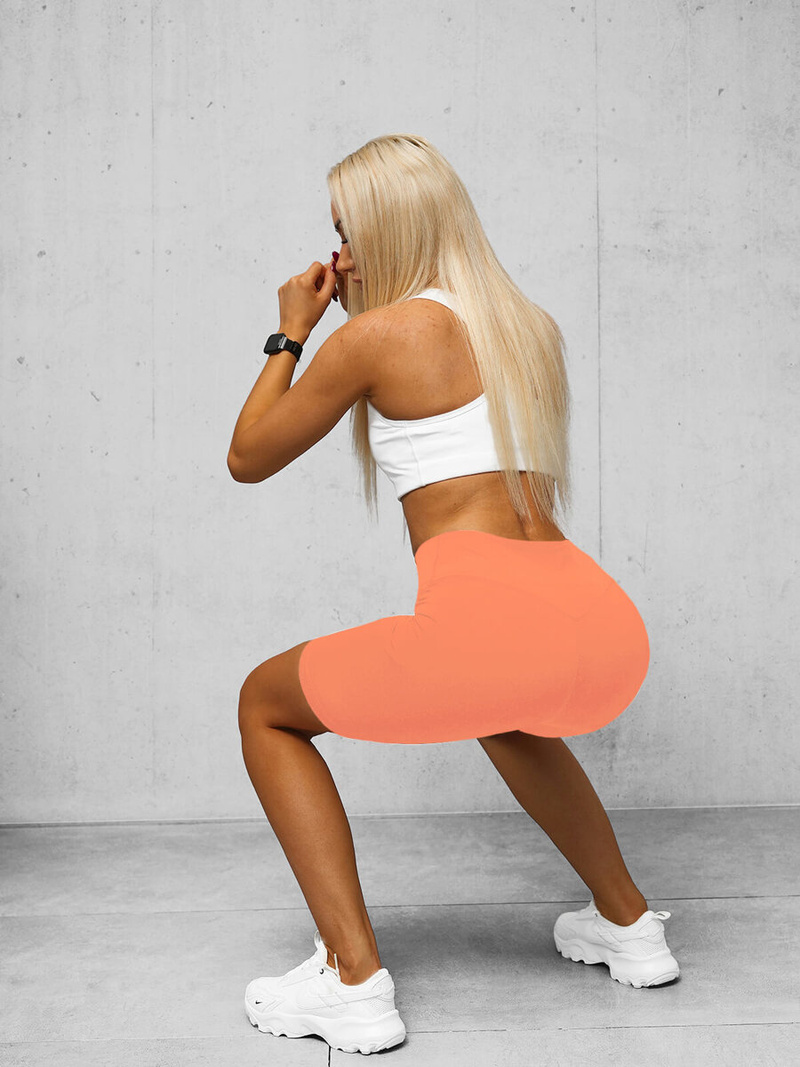 Colanți scurți de damă somon OZONEE O/K5-J