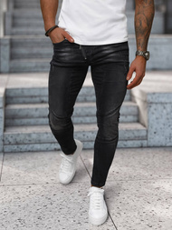 Blugi bărbaţi negri OZONEE NB/MP0025NZ