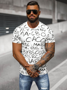 Tricou bărbați alb OZONEE JS/8T1213/1