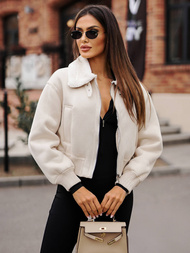 Geacă de femei écru OZONEE O/81326