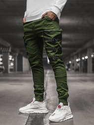 Pantaloni chino jogger pentru bărbați kaki OZONEE G/11132