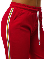 Pantaloni de training femei rosii OZONEE JS/1020/B5