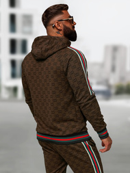 Compleu sport bărbaţi bej închis OZONEE O/FF5111AB