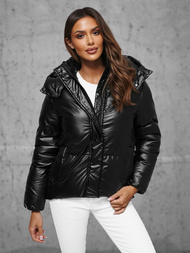 Geacă de femei neagra OZONEE JS/5M3185/392
