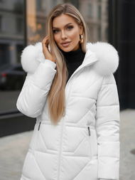 Geacă de femei alb OZONEE JS/16M9099/281Z