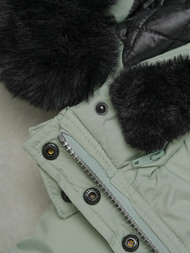 Geacă de femei verde-mentă OZONEE O/W377Z