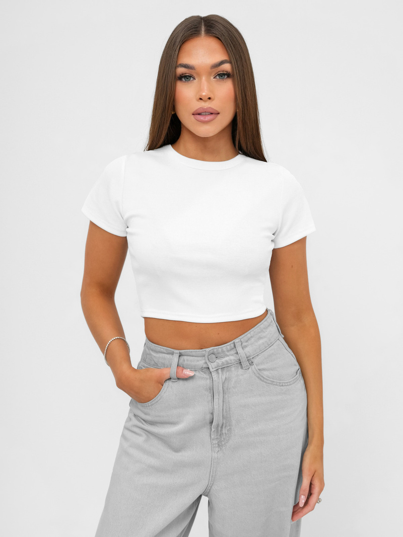 Tricou femei alb OZONEE JS/96T666/1