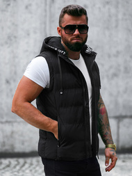 Vestă bărbați neagră OZONEE JS/5M758/392