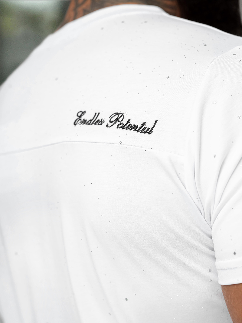 Tricou bărbați alb OZONEE O/QQ1387