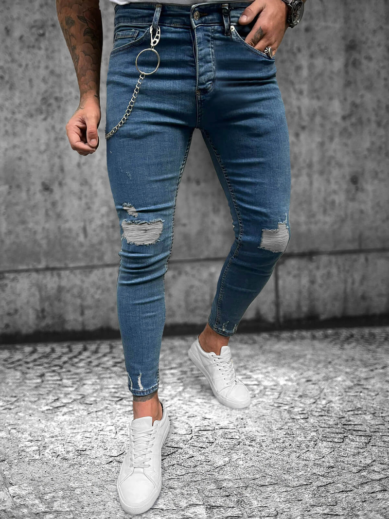 Blugi Bărbaţi Albaștri OZONEE O/268SP