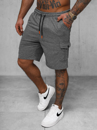 Pantaloni scurți sport bărbați antracit OZONEE JS/8K218/5
