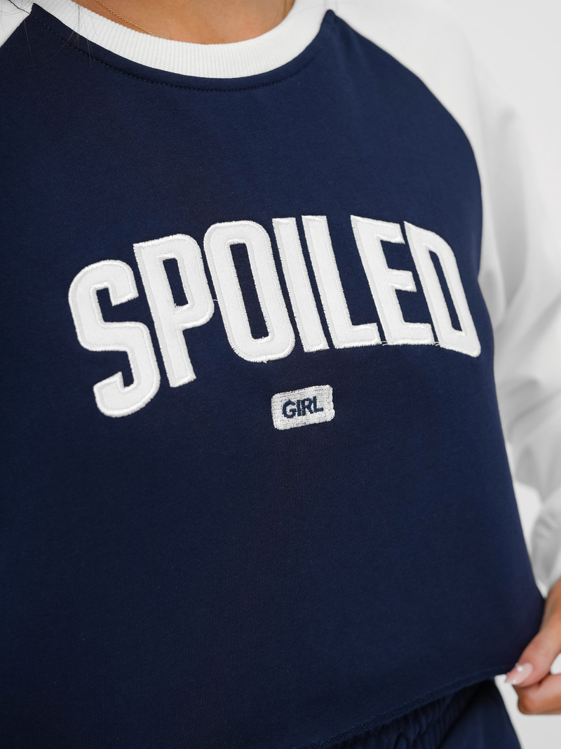 Trening dama doua piese bleumarin -alb OZONEE JS/M58631AB