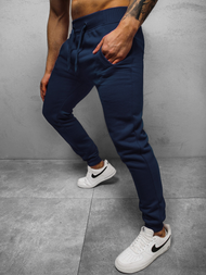 Pantaloni de trening bărbaţi albastru marin OZONEE JS/XW01Z