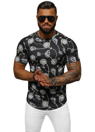 Tricou bărbați negru OZONEE O/PT012