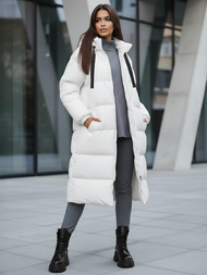 Geacă de femei alb OZONEE JS/5M3163/281Z