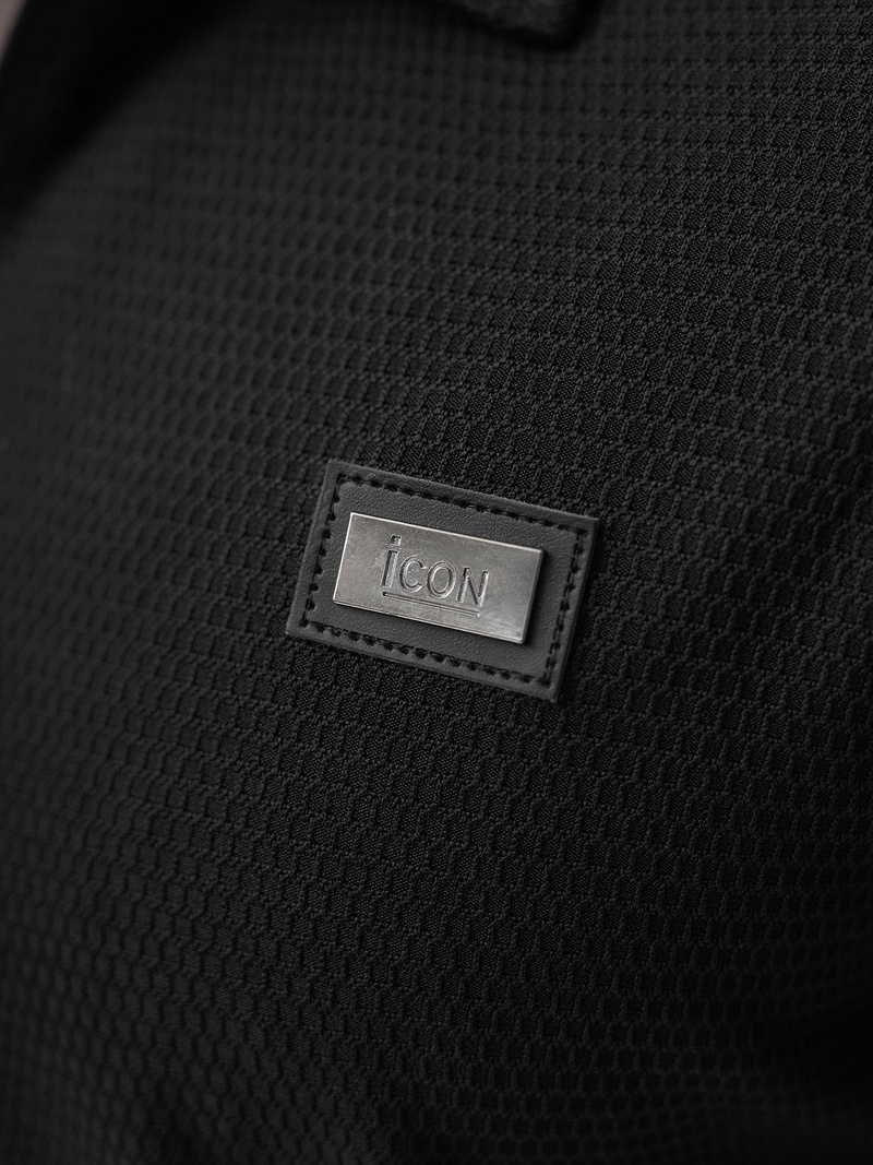 Tricou polo bărbați negru OZONEE O/YN2/593