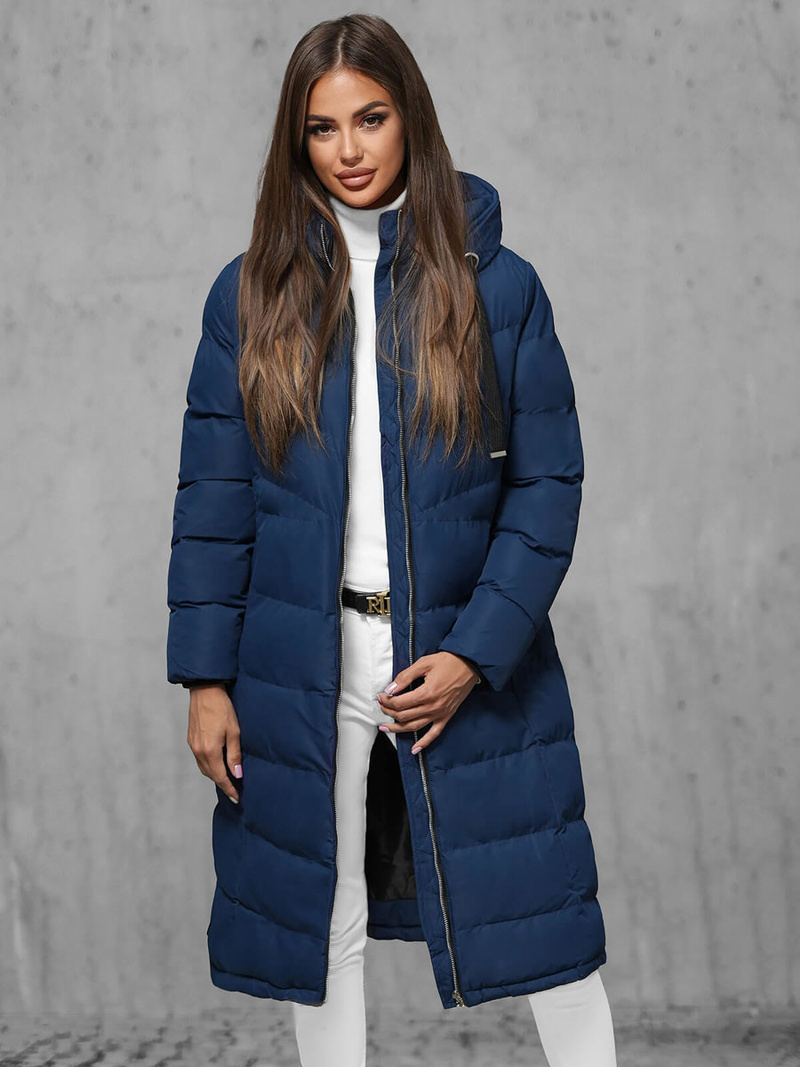 Geacă de femei albastru marin OZONEE JS/M736/215