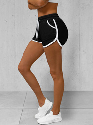 Pantaloni scurți sportivi pentru femei negri OZONEE JS/8K208/3