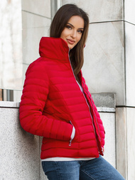 Jachetă de femei roșie OZONEE JS/M23063/2Z