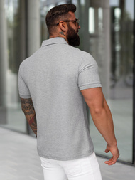 Tricou polo bărbați gri OZONEE NB/MT3142