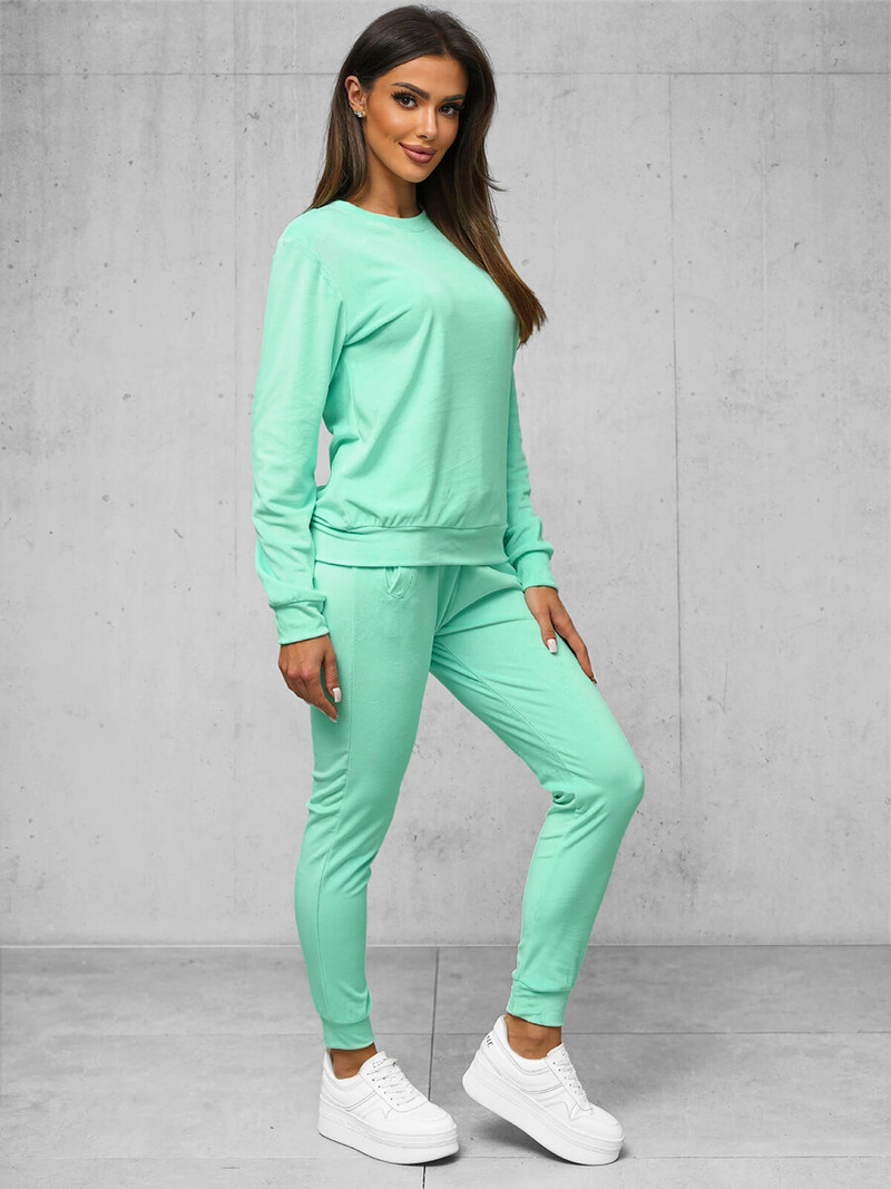 Compleu dama din catifea menta închis OZONEE O/8C1173/139Z