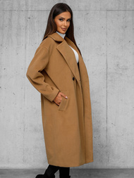 Palton de dama camel OZONEE JS/11Z8161