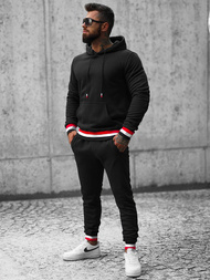 Compleu sport bărbaţi negru OZONEE JS/8C60/3