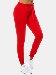 Pantaloni de training femei rosii OZONEE JS/CK01
