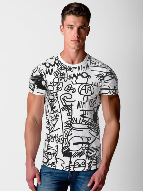 Tricou bărbați alb OZONEE O/T1269/1Z