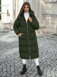 Geacă de femei verde închis OZONEE JS/5M3163/136Z