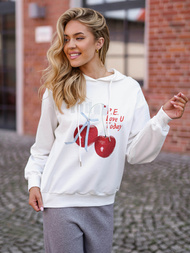 Hanorac damă alb OZONEE JS/8B856/1