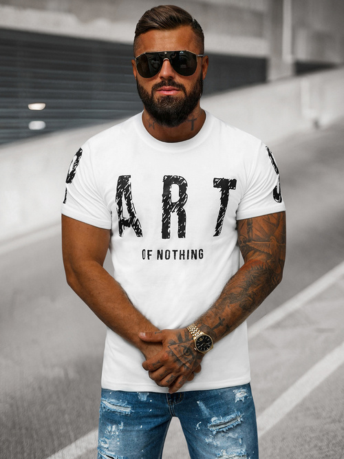Tricou bărbați alb OZONEE O/8T1263/1
