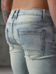 Blugi bărbați albaștri deschis OZONEE O/EM8889