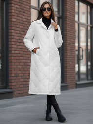 Geacă de femei alb OZONEE JS/5M3177/281Z